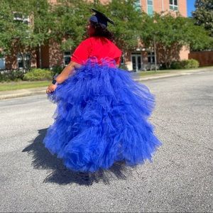Blue high low tutu